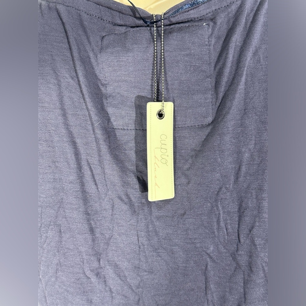NWT Cupio Women's blue Short Sleeve Tee Top T Shirt Size Medium - Picture 3 of 5